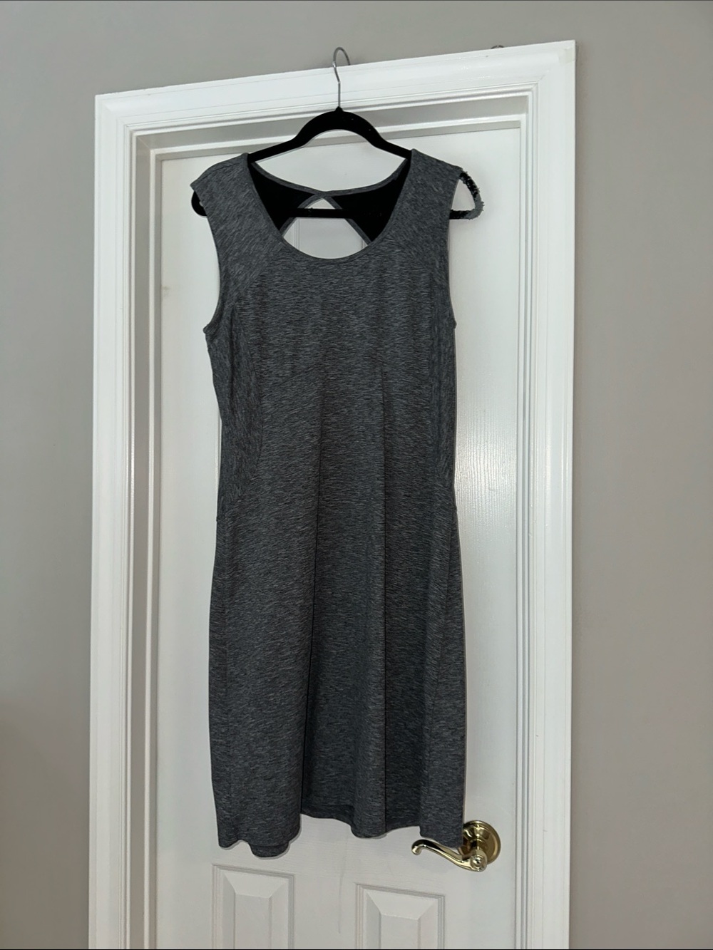 Sleeveless Gray A-Line Dress - Classic Casual